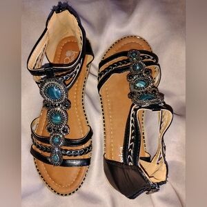 Jessica Cline sandals - 9M - Raven